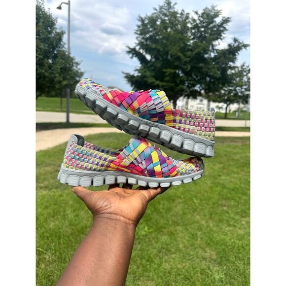 Skechers Women’s EZ Flex 2 Tah-Dah Casual Woven Sneakers Size 9.5 - Picture 11 of 11